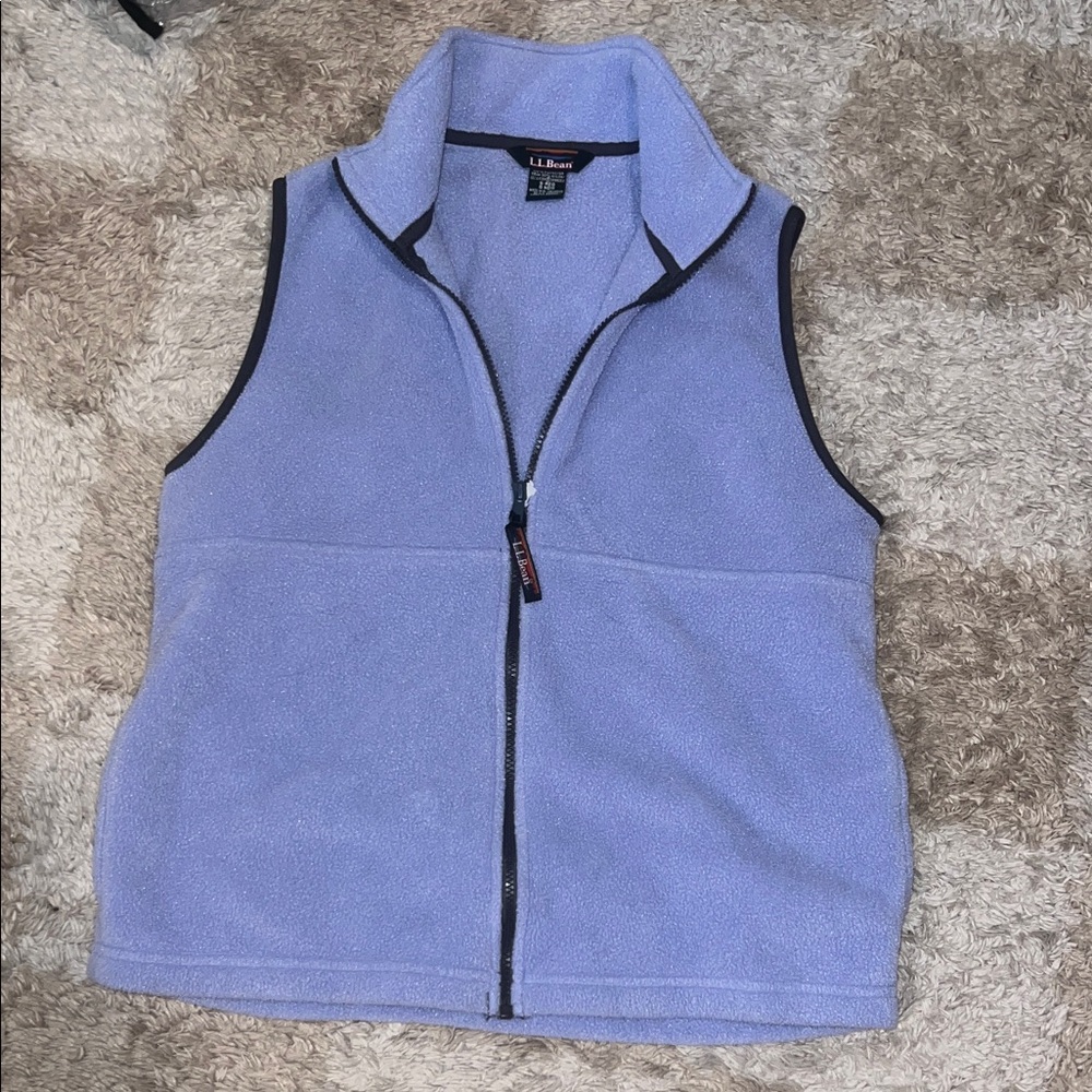 L.L. Bean | Lavender Fleece Full Zip Vest